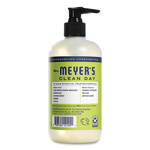 Mrs. Meyer's Clean Day Liquid Hand Soap, Lemon Verbena, 12.5 oz (651321EA)