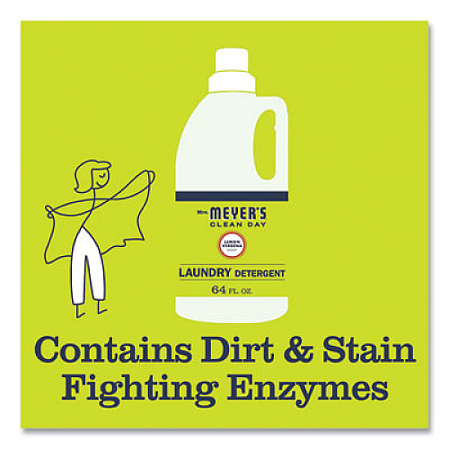 Mrs. Meyer's Liquid Laundry Detergent, Lemon Verbena Scent, 64 oz Bottle (375577EA)