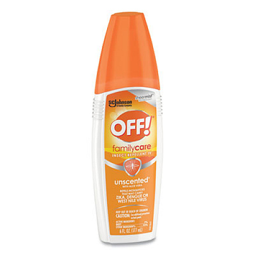 OFF! FamilyCare Unscented Spray Insect Repellent, 6 oz Spray Bottle, 12/Carton (331348)