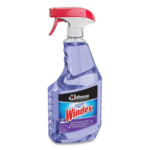 Windex Non-Ammoniated Glass/Multi Surface Cleaner, Pleasant Scent, 32 oz Bottle, 12/Carton (697259)