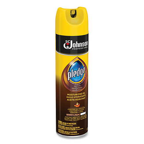 Pledge Furniture Polish, Revive Moisturizing Oil, 14.2 oz Can, 6/Carton (697264)