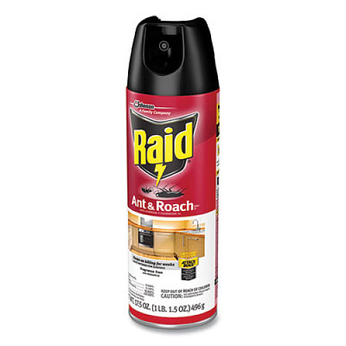 Raid Ant and Roach Killer, 17.5 oz Aerosol Spray, Fragrance-Free (333822EA)