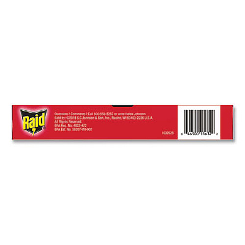 Raid Roach Baits, 0.63 oz Box, 12/Carton (697324)
