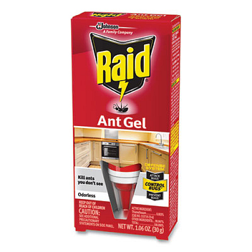 Raid Ant Gel, 1.06 oz, Tube, 8/Carton (697326)
