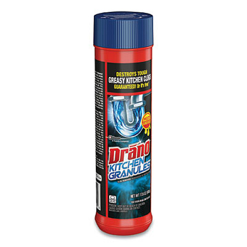 Drano Kitchen Granules, Odorless Scent, Canister, 1each (699028EA)