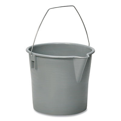 AbilityOne 7240000606006, SKILCRAFT, Utility Pail, Polyethylene, 10 qt, Gray