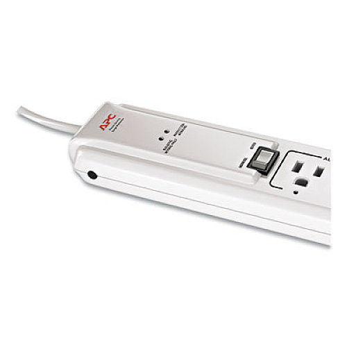 APC SurgeArrest Surge Protector, 7 Outlets, 4 ft Cord, 1020 Joules, White (P7GB)
