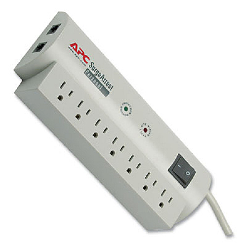 APC SurgeArrest Personal Power Surge Protector, 7 Outlets, 6 ft Cord, 240 Joules (PER7T)