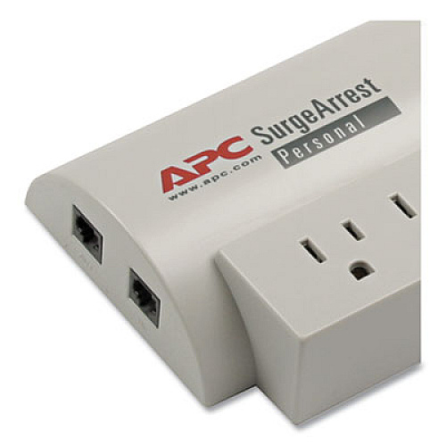 APC SurgeArrest Personal Power Surge Protector, 7 Outlets, 6 ft Cord, 240 Joules (PER7T)