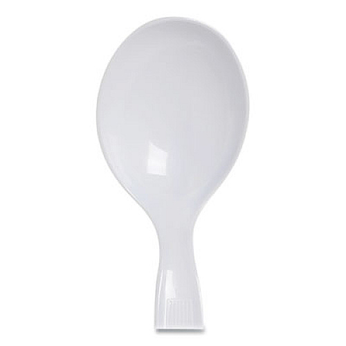 Dixie Individually Wrapped Mediumweight Polystyrene Cutlery, Soup Spoon, White, 1,000/Carton (SM23C7)
