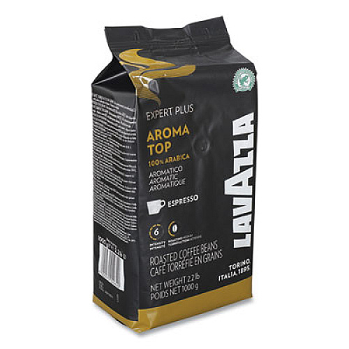 Lavazza Expert Plus Aroma Top Espresso Ground Coffee, Intensity 6, 2.2 lb Bag, 6/Carton (12962)