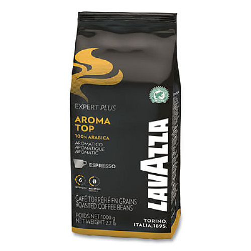 Lavazza Expert Plus Aroma Top Espresso Ground Coffee, Intensity 6, 2.2 lb Bag, 6/Carton (12962)