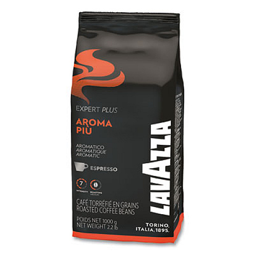 Lavazza Expert Plus Aroma Piu Espresso Ground Coffee, Intensity 7, 2.2 lb Bag, 6/Carton (12963)