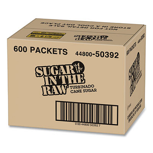 Sugar in the Raw Sugar, 0.18 oz Packet, 600/Carton (50392)