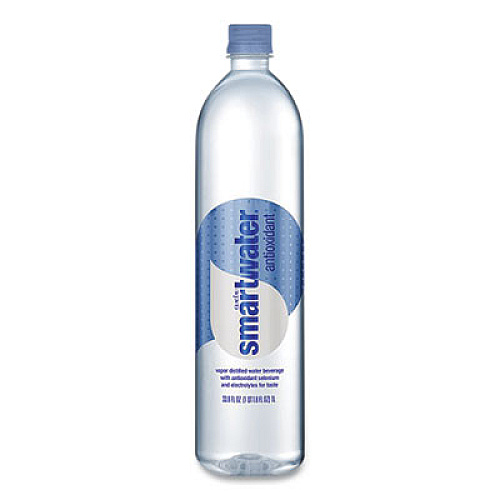 smartwater Antioxidant Vaper-Distilled Water, 33.8 oz Bottle, 12/Carton (786162005342)