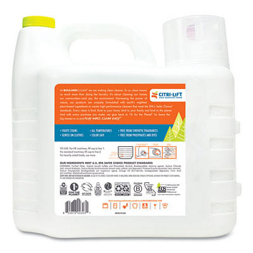 Boulder Clean Liquid Laundry Detergent, Citrus Breeze, 200 oz Bottle, 2/Carton (003038CT)