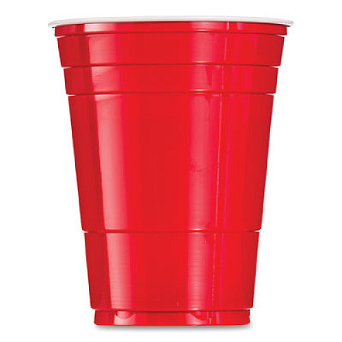Dart Solo Party Plastic Cold Drink Cups, 16 oz, Red, 288/Carton (Y16120001)
