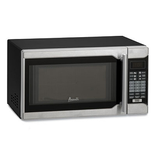 Avanti 0.7 cu ft Countertop Microwave Oven, 700 W, Black/Stainless Steel (MO7103SST)