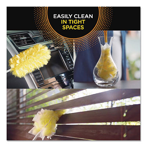 Swiffer Heavy Duty Dusters Starter Kit, 6" Handle with Two Disposable Dusters (61712KT)
