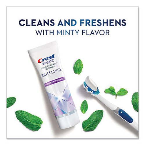 Crest 3D White Brilliance Advanced Whitening Technology + Advanced Stain Protection Toothpaste, 0.85 oz Tube (95732)