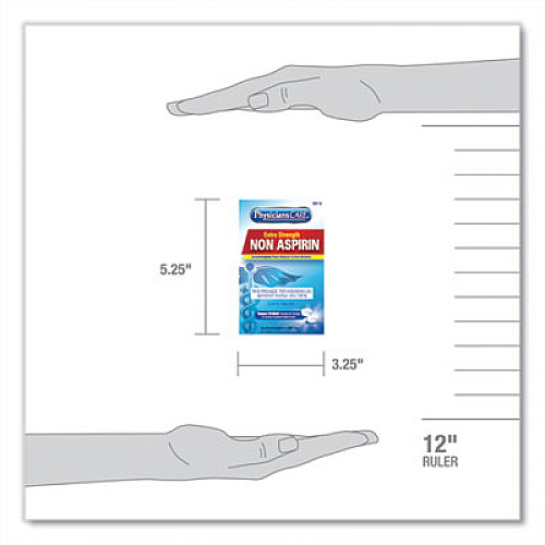 PhysiciansCare Extra-Strength Acetaminophen Tablets, Two-Pack, 50 Packs/Box (90016)