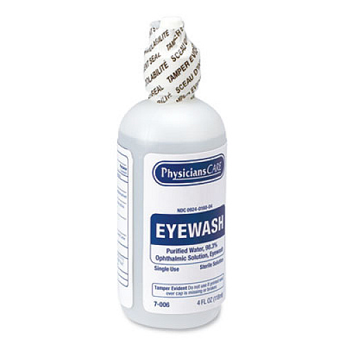 PhysiciansCare by First Aid Only First Aid Refill Components Disposable Eye Wash, 4 oz. Bottle (7006)