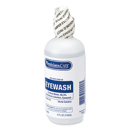 PhysiciansCare by First Aid Only First Aid Refill Components Disposable Eye Wash, 4 oz. Bottle (7006)