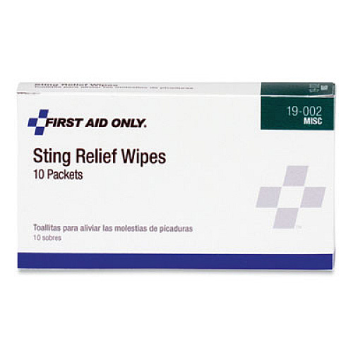 PhysiciansCare by First Aid Only First Aid Sting Relief Pads, 10/Box (19002)