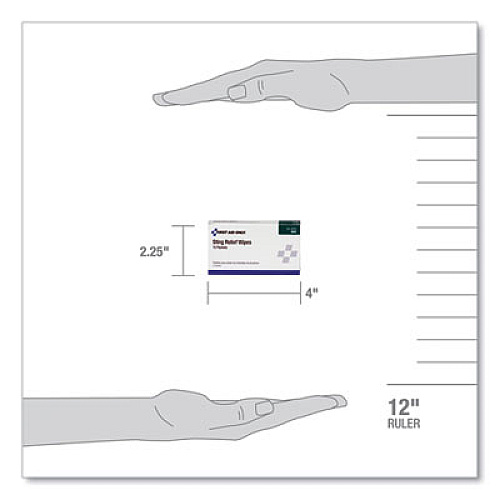 PhysiciansCare by First Aid Only First Aid Sting Relief Pads, 10/Box (19002)