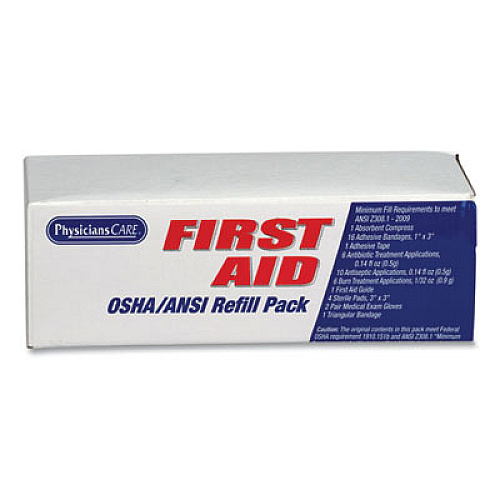PhysiciansCare by First Aid Only OSHA First Aid Refill Kit, 41 Pieces/Kit (90103)