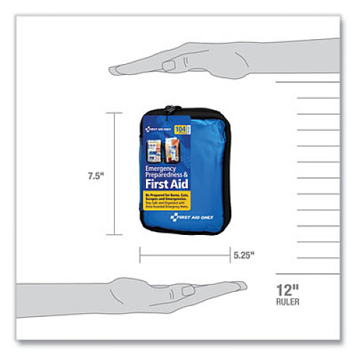 PhysiciansCare by First Aid Only Soft-Sided First Aid and Emergency Kit, 104 Pieces, Soft Fabric Case (90168)