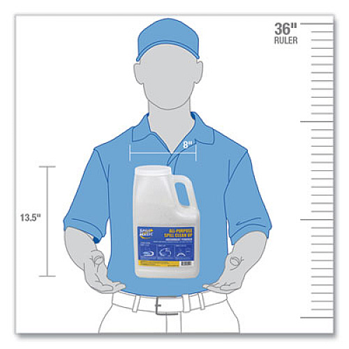 Spill Magic Sorbent, 4 qt, 3 lbs Bottle (SM202DB)