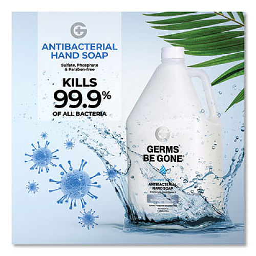 Germs Be Gone Antibacterial Hand Soap, Aloe, 1 gal Cap Bottle, 4/Carton (80814)