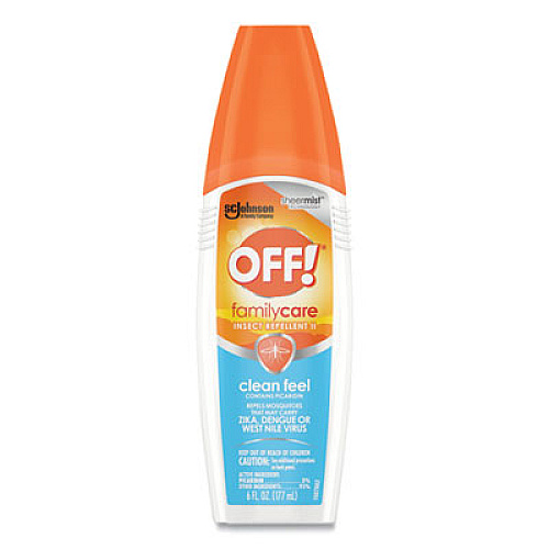 OFF! FamilyCare Clean Feel Spray Insect Repellent, 6 oz Spray Bottle, 12/Carton (629380)