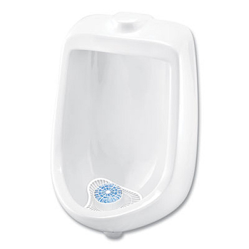 Big D Industries Extra Duty Urinal Screen with Non-Para Block, Evergreen Scent, White, Dozen (659)