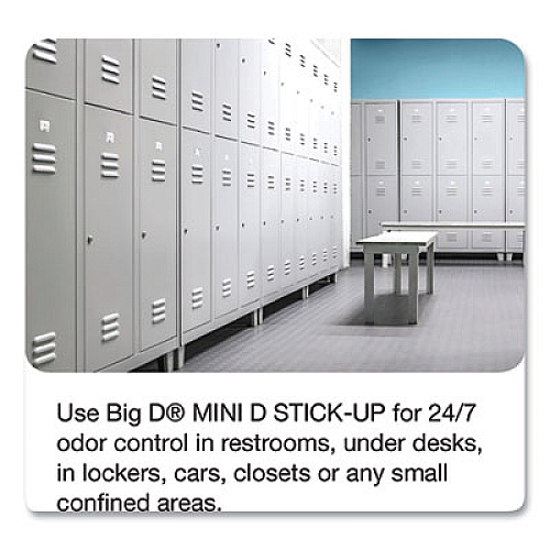 Big D Industries Mini D Stick-Up Deodorant, Mountain Air, 2.5 oz Dispenser, 12/Box (608)