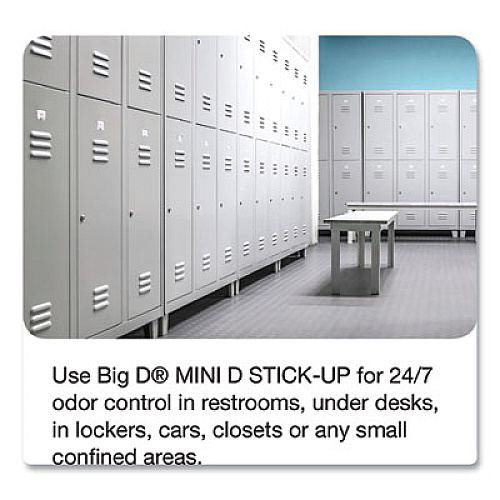 Big D Industries Mini D Stick-Up Deodorant, Lemon, Solid, 2.5 oz Dispenser, 12/Box (604)