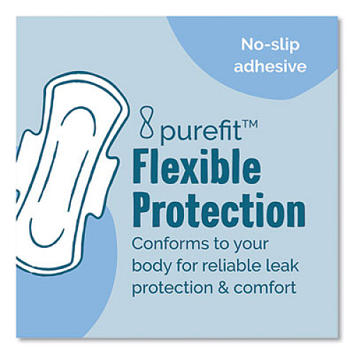 Seventh Generation Chlorine-Free Ultra Thin Pads with Wings, Regular, 18/Pack (450022PK)