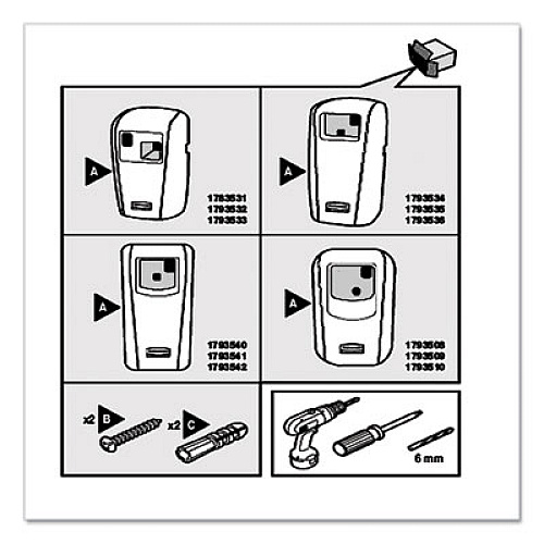 Rubbermaid Commercial Microburst Duet Refills, Gentle Breeze/Linen Fresh, 3 oz Aerosol Spray, 4/Carton (3485949)