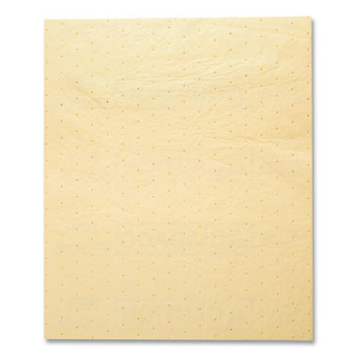 Rubbermaid Commercial Over-the-Spill Pad, Caution Wet Floor, 16 oz, 16.5 x 20, 22 Sheets/Pad (4252YEL)