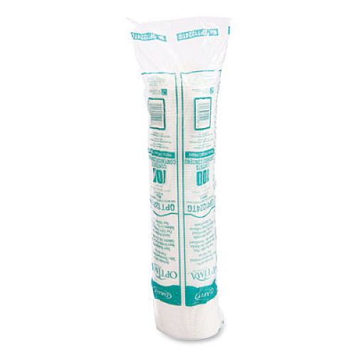 Dart Optima Reclosable Lids for Paper Hot Cups, Fits 12 oz to 24 oz Hot Cups, Plastic, White, 1,200/Carton (OPT1224TG)