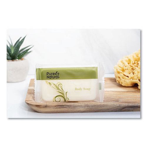 Pure & Natural Body and Facial Soap, Fresh Scent, # 1 1/2, 500/Carton (500150)