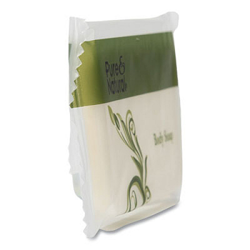 Pure & Natural Body and Facial Soap, Fresh Scent, # 1 1/2, 500/Carton (500150)