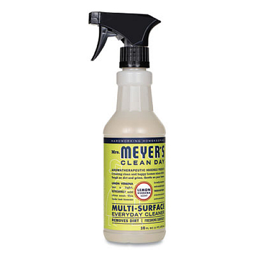Mrs. Meyer's Multi Purpose Cleaner, Lemon Scent, 16 oz Spray Bottle, 6/Carton (323569)