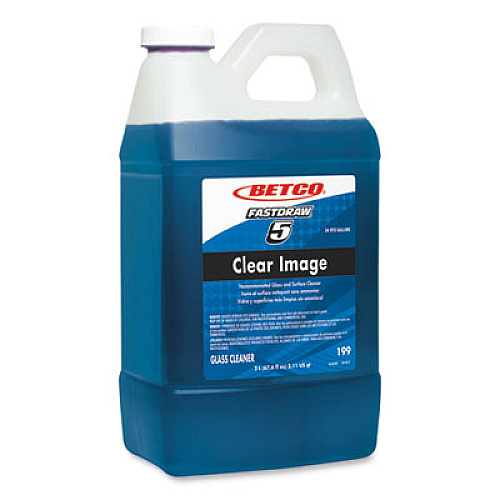 Betco Clear Image FastDraw Glass and Surface Cleaner, Rain Fresh Scent, 67.6 oz Bottle, 4/Carton (1994700)