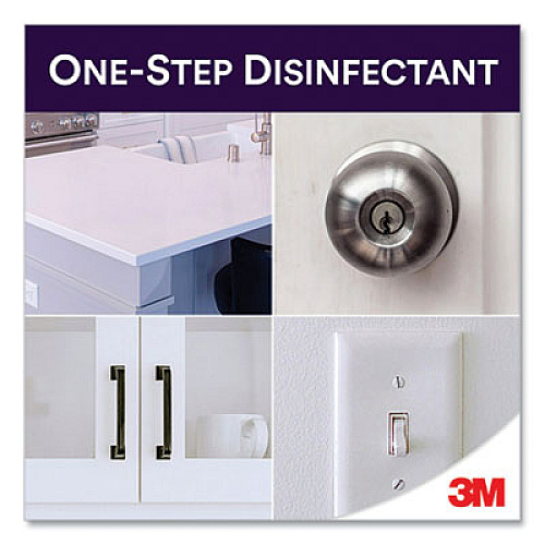 3M TB Quat Disinfectant Ready-to-Use Cleaner, Lemon Scent, 1 qt Bottle (1027PC)