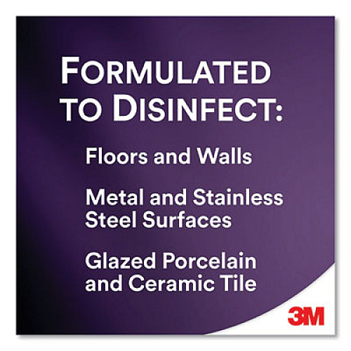 3M TB Quat Disinfectant Ready-to-Use Cleaner, Lemon Scent, 1 qt Bottle (1027PC)