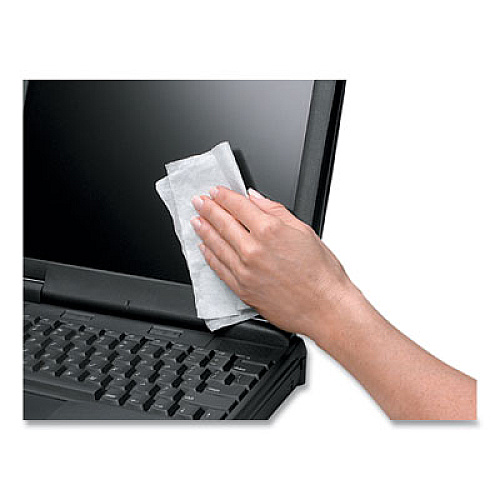 Fellowes Screen Cleaning Wet Wipes, 5.12" x 5.90", 100/Tub (99703)