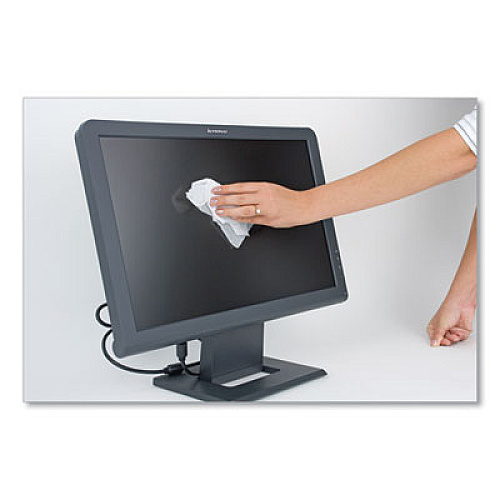 Fellowes Screen Cleaning Wet Wipes, 5.12" x 5.90", 100/Tub (99703)