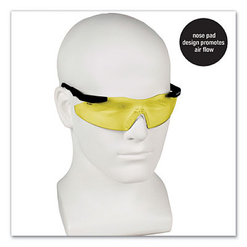 Smith & Wesson Magnum 3G Safety Eyewear, Frameless, Yellow/Amber Single Lens, 12/Box (19826)